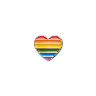 Make Heads Turn Women's Enamel Pin Pride Heart In Multi