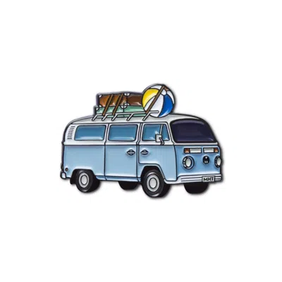 Make Heads Turn Women's Enamel Pin Road Trip Van Blue