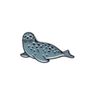 Make Heads Turn Women's Enamel Pin Seal In Animal Print