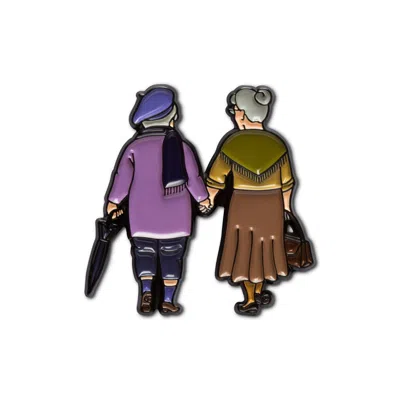 Make Heads Turn Women's Enamel Pin Side By Side Grandmas