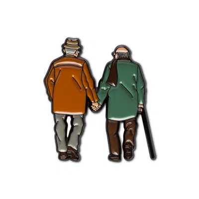 Make Heads Turn Women's Enamel Pin Side By Side Grandpas
