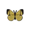 Make Heads Turn Women's Gold Enamel Pin Cabbage Butterfly In Gold