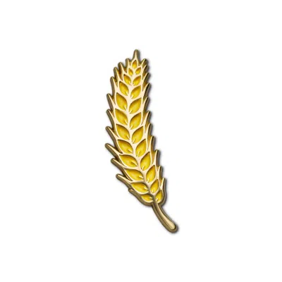 Make Heads Turn Women's Gold Enamel Pin Rye Spike