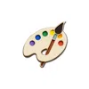 Make Heads Turn Women's Gold / Neutrals Enamel Pin Paint Palette In Multi