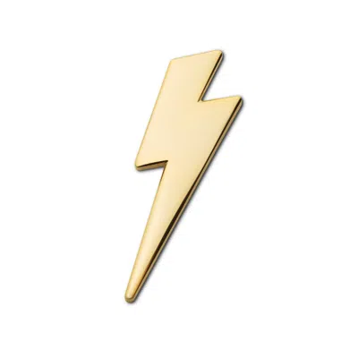 Make Heads Turn Women's Gold / Yellow Enamel Pin Golden Lightning Bolt