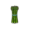 Make Heads Turn Women's Green / Blue Enamel Pin Asparagus In Multi