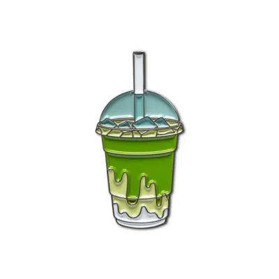 Make Heads Turn Women's Green Enamel Pin Iced Matcha Latte