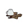 Make Heads Turn Women's Green Enamel Pin Less Depresso More Espresso In Green