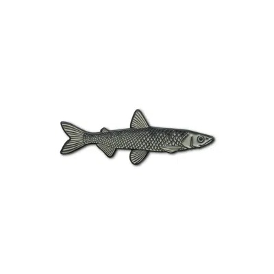Make Heads Turn Women's Grey Enamel Pin Fish In Gray
