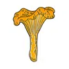 Make Heads Turn Women's Orange Enamel Pin Chanterelle In Orange