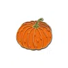 Make Heads Turn Women's Orange / Gold / Green Enamel Pin Pumpkin In Orange