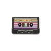 Make Heads Turn Women's Pink / Black Enamel Pin Cassette Tape In Multi