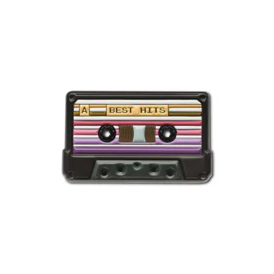 Make Heads Turn Women's Pink / Black Enamel Pin Cassette Tape In Multi
