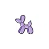 Make Heads Turn Women's Purple Enamel Pin Balloon Dog In Purple