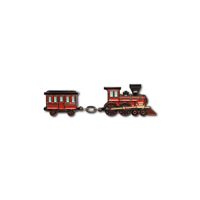 Make Heads Turn Women's Red Enamel Pin Train Journey In Multi