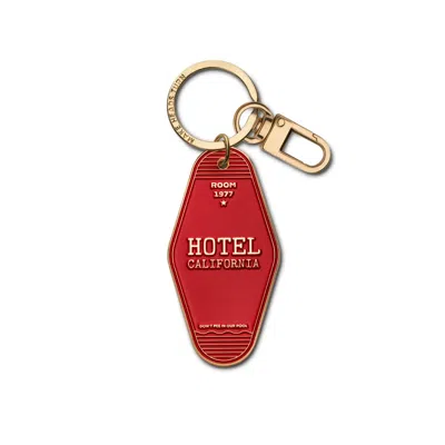 Make Heads Turn Women's Red / Gold Enamel Keychain / Bag Charm Hotel California Red In Multi