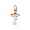 Make Heads Turn Women's Red / White Enamel Carabiner Keychain Fly Agaric