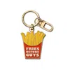 Make Heads Turn Women's Red / Yellow / Gold Enamel Keychain / Bag Charm French Fries