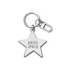 Make Heads Turn Women's Silver / Grey Enamel Keychain / Bag Charm Silver Star In Gray