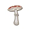 Make Heads Turn Women's White / Red Enamel Pin Fly Agaric In Multi