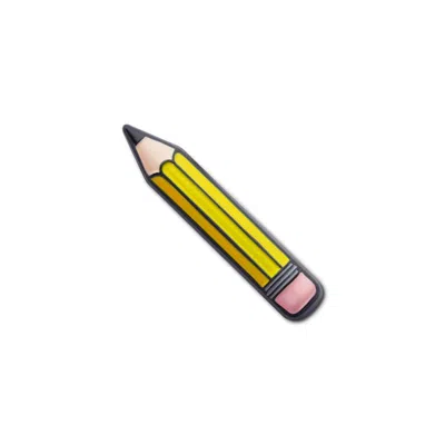 Make Heads Turn Women's Yellow / Black Enamel Pin 3d Pencil In Multi