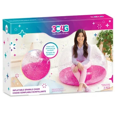 Make It Real - 3c4g Inflatable Large Classic Bean Bag In Pink