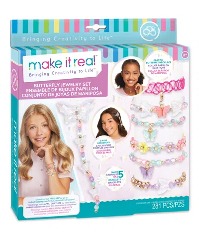 Make It Real Kids' Butterfly Jewelry Set In Multi