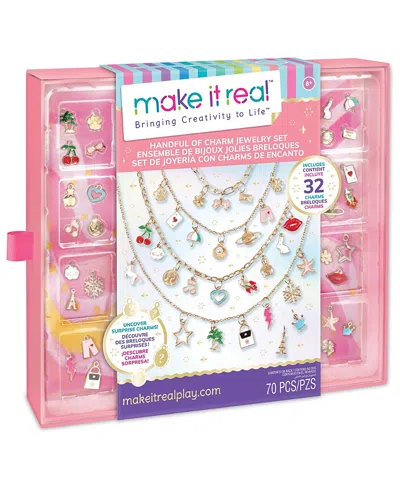Make It Real Handful Of Charm 70 Pc Diy Jewelry Kit, Ages 8+ In Multi