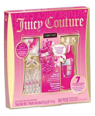 Make It Real Juicy Couture Dial Up The Style Lip Gloss Phone Diy Lanyard In Multi