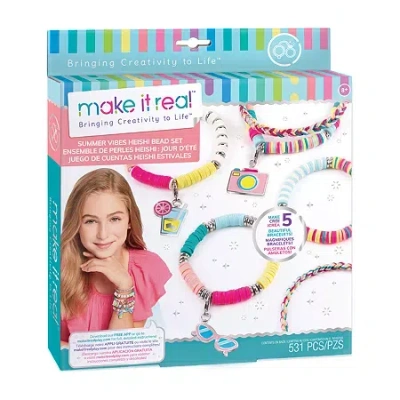 Make It Real Summer Vibes Heishi Bead Set Jewelry Kit In Multi