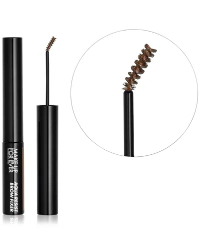 Make Up For Ever Aqua Resist Brow Fixer Waterproof Tinted Eyebrow Gel In Black