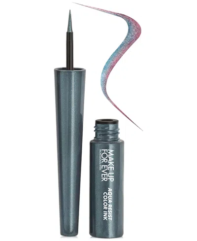 Make Up For Ever Aqua Resist Color Ink Liquid Eyeliner In 12 Striking Chameleon - Duo-chrome Blue