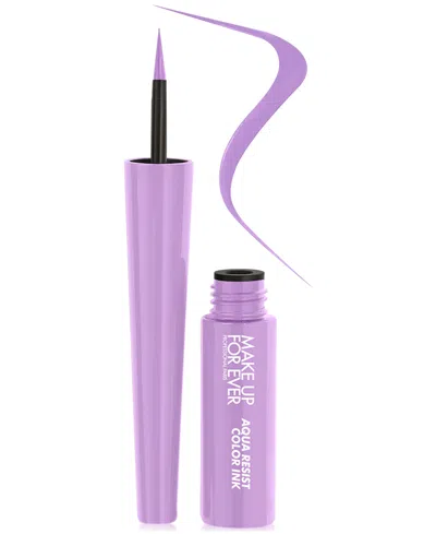 Make Up For Ever Aqua Resist Color Ink Liquid Eyeliner In Matte Lilac - (bright Lilac Matte)