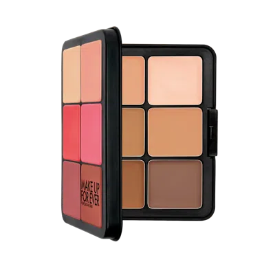 Make Up For Ever Hd Skin Face Essentials Palette With Highlighters In Light To Medium Skintone