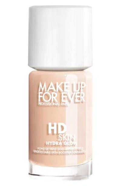 Make Up For Ever Hd Skin Hydra Glow Skin Care Foundation With Hyaluronic Acid In 1r02 - Cool Alabaster