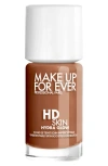 Make Up For Ever Hd Skin Hydra Glow Skin Care Foundation With Hyaluronic Acid In 4n68 - Coffee