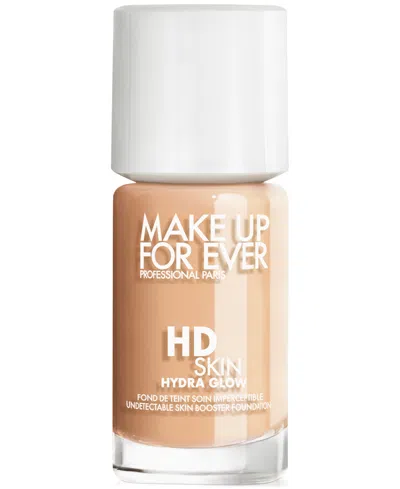 Make Up For Ever Hd Skin Hydra Glow Skincare Foundation With Hyaluronic Acid In N - Nudeâ - For Light To Medium Skin Wi