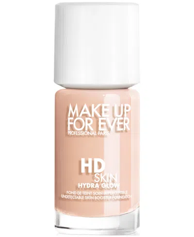Make Up For Ever Hd Skin Hydra Glow Skincare Foundation With Hyaluronic Acid In N - Porcelainâ - For Light Skin With Pe