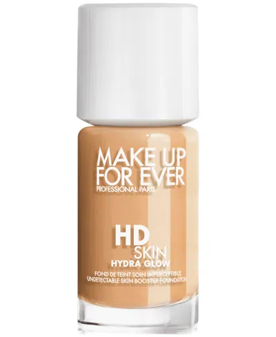 Make Up For Ever Hd Skin Hydra Glow Skincare Foundation With Hyaluronic Acid In N - Sandâ - For Medium Skin With Neutra