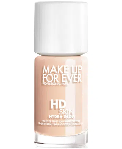 Make Up For Ever Hd Skin Hydra Glow Skincare Foundation With Hyaluronic Acid In R - Cool Alabaster - For Fair Skin With