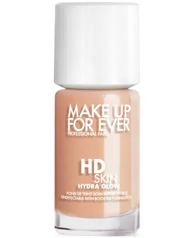 Make Up For Ever Hd Skin Hydra Glow Skincare Foundation With Hyaluronic Acid In R - Cool Ivoryâ - For Fair To Light Ski