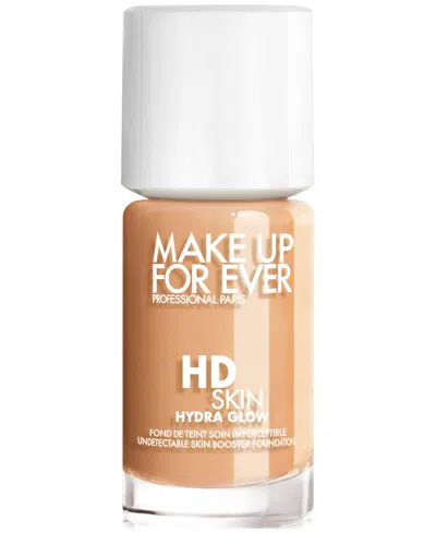 Make Up For Ever Hd Skin Hydra Glow Skincare Foundation With Hyaluronic Acid In R - Cool Sandâ - For Medium Skin With N