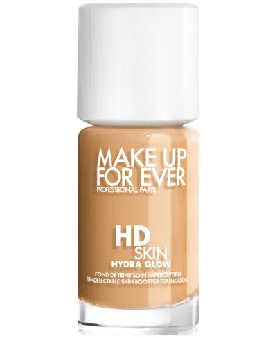 Make Up For Ever Hd Skin Hydra Glow Skincare Foundation With Hyaluronic Acid In Y - Warm Honeyâ - For Medium To Light T