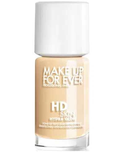 Make Up For Ever Hd Skin Hydra Glow Skincare Foundation With Hyaluronic Acid In Y - Warm Shell - For Very Fair Skin With