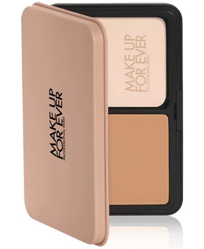 Make Up For Ever Hd Skin Matte Velvet Undetectable Longwear Blurring Powder Foundation In Brown