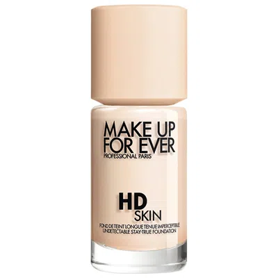 MAKE UP FOR EVER HD SKIN WATERPROOF NATURAL MATTE FOUNDATION 1N00 ALABASTER 1.01 OZ/ 30 ML