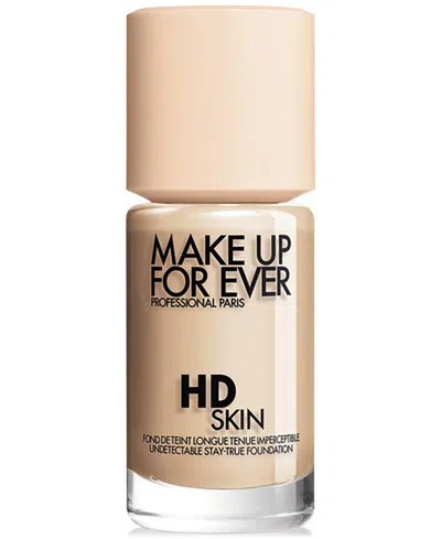 Make Up For Ever Hd Skin Waterproof Natural Matte Foundation In 1n10 - Ivory (for Fair To Light Skin Ton