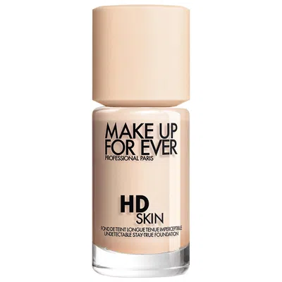 MAKE UP FOR EVER HD SKIN WATERPROOF NATURAL MATTE FOUNDATION 1R02 COOL ALABASTER 1.01 OZ/ 30 ML