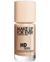 Make Up For Ever Hd Skin Waterproof Natural Matte Foundation In 1r12 - Cool Ivory (for Fair To Light Ski