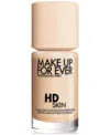 Make Up For Ever Hd Skin Waterproof Natural Matte Foundation In 1y04 - Warm Alabaster (for Fair Skin Ton